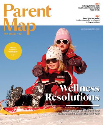 Cover image of the January 2023 issue of ParentMap magazine