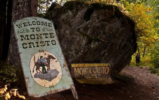 Monte Cristo ghost town hike for families in Washington